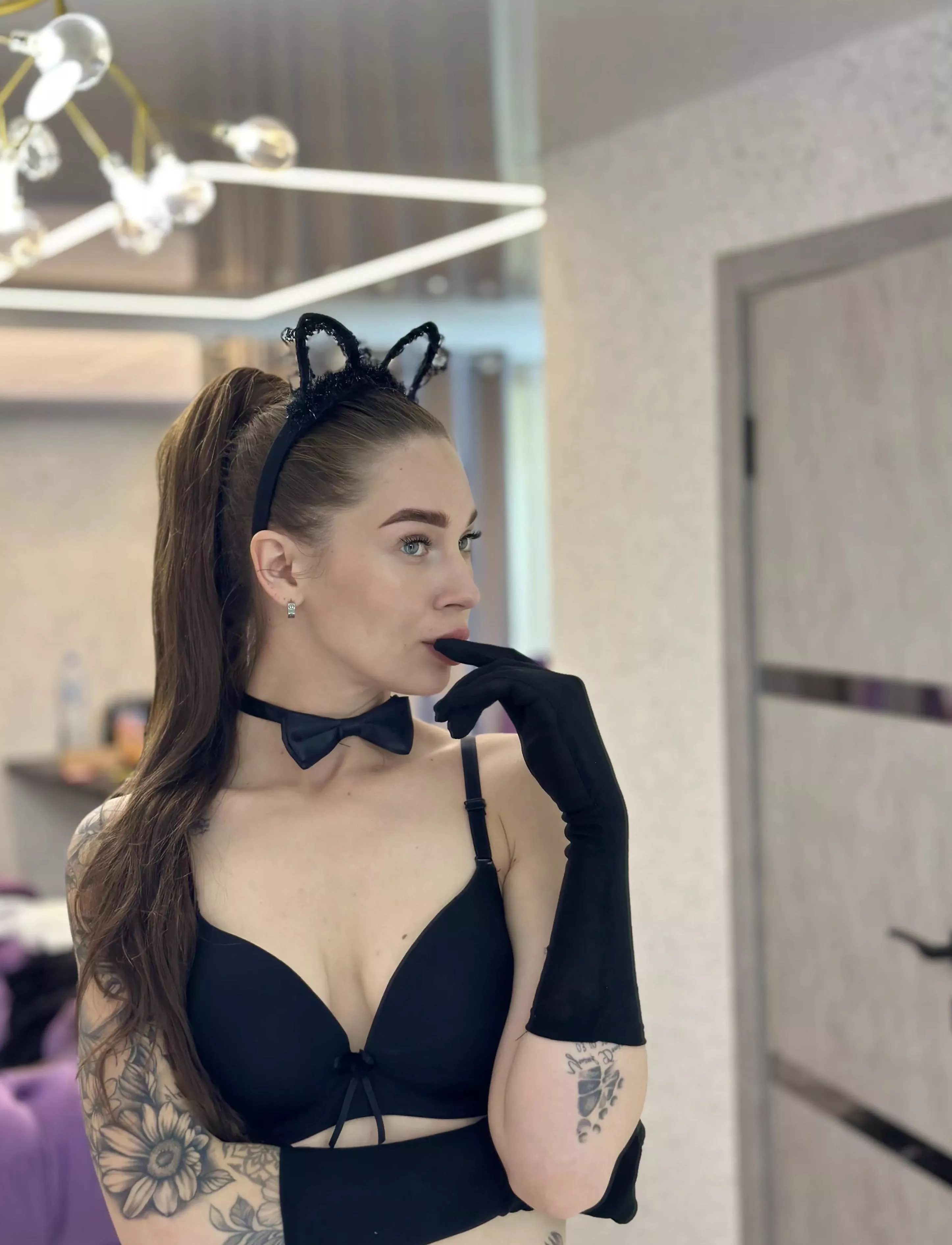 I'm sensual in my favorite lingerie