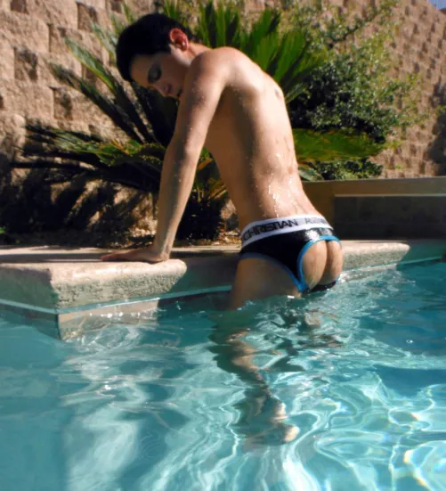 Jockstrap in public.  Do you like to wear a jockstrap outdoors?