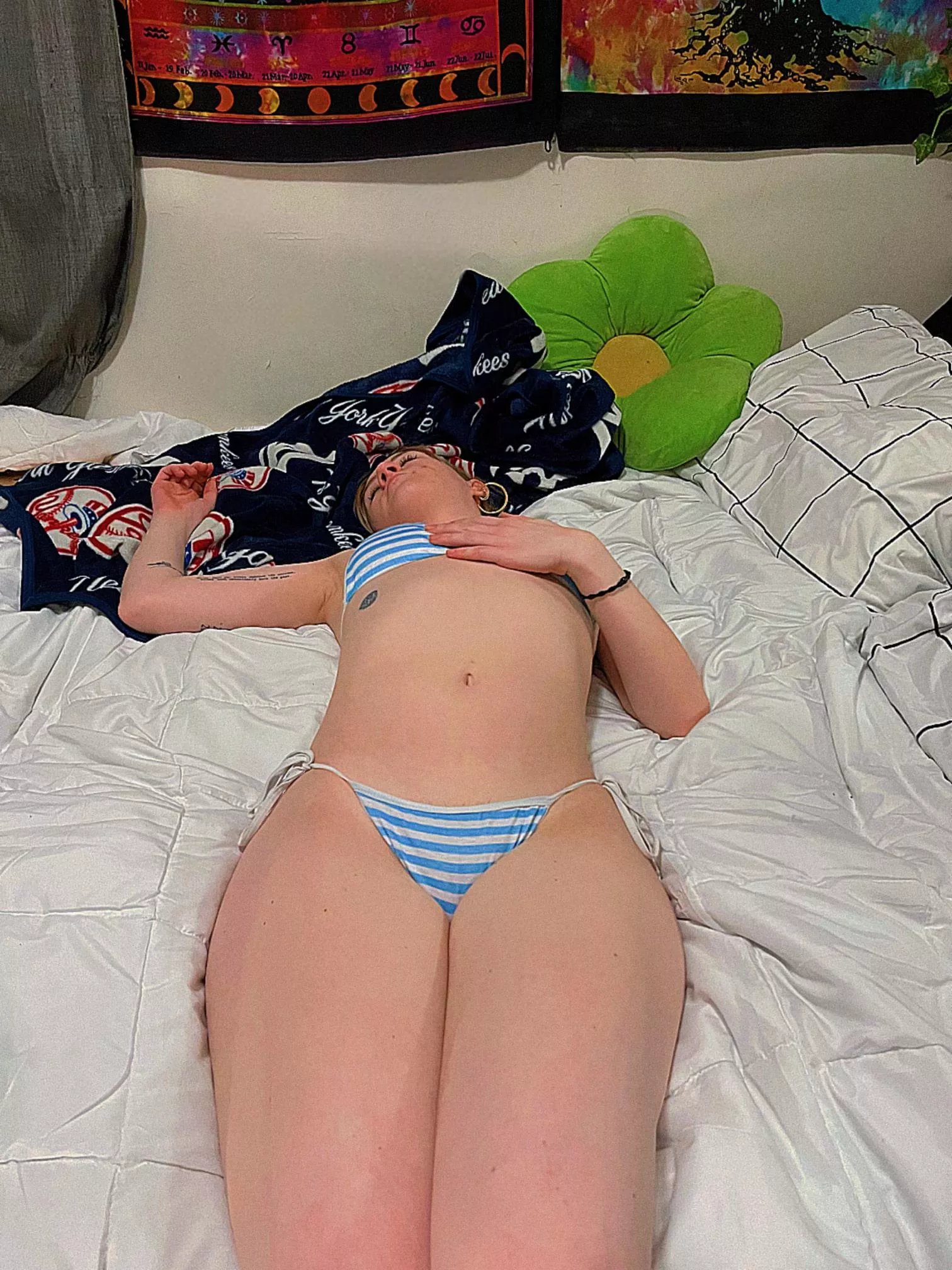 Just finished my bath and I don't feel like changing my clothes