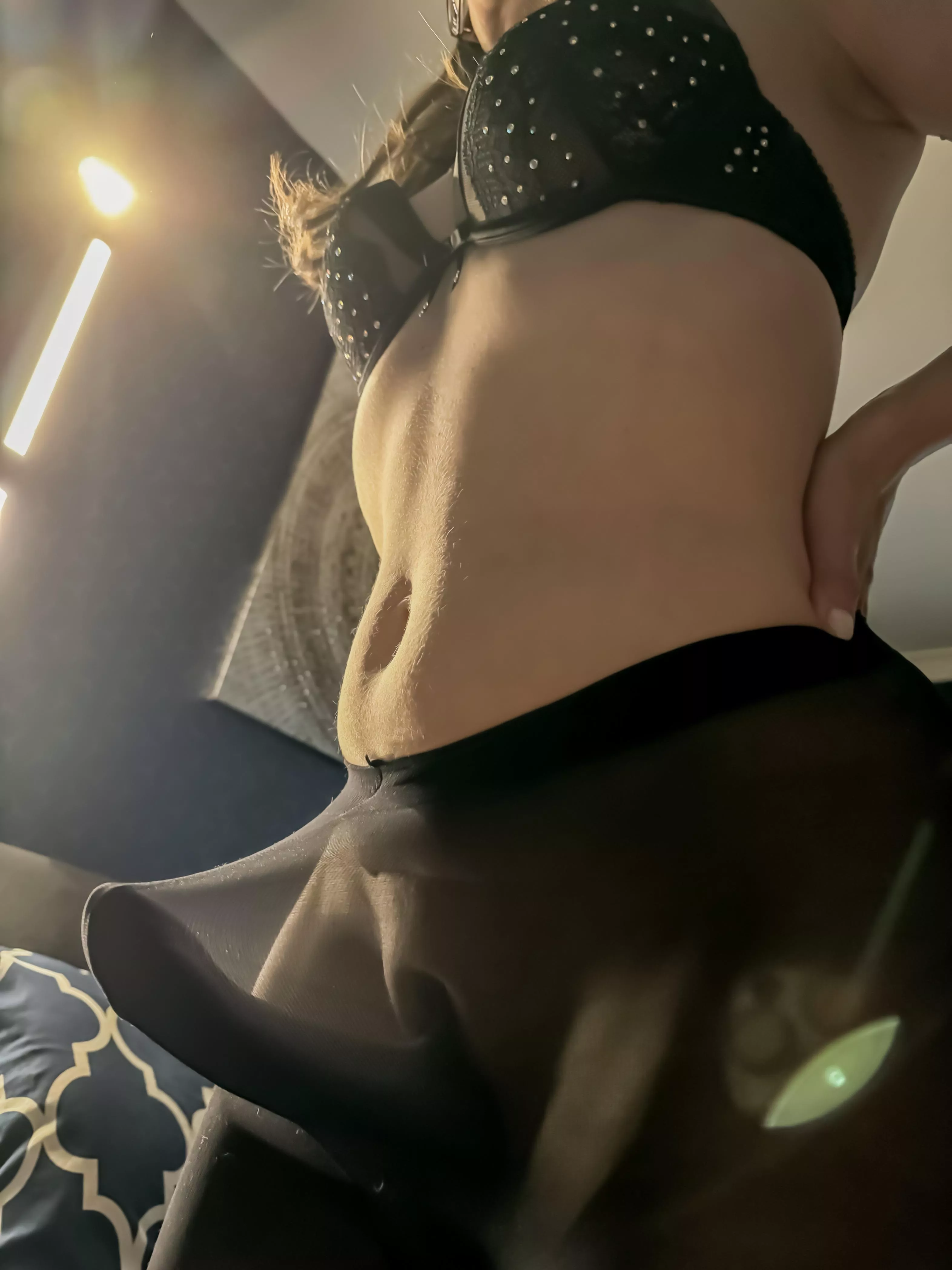 Not sure if you can tell I’m wearing a strapless strap on 