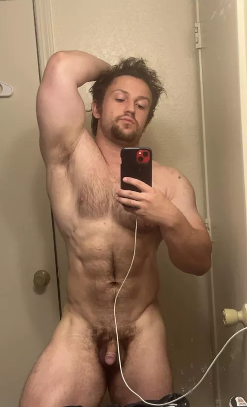 Take a deep breath after I hit some arms 