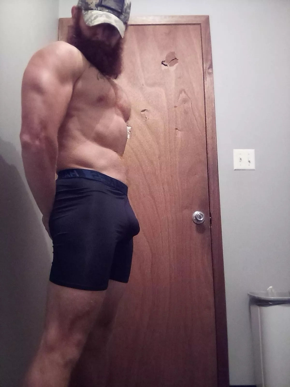 The briefs..good support. I'm the ginger bread man