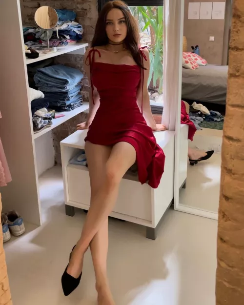 Tight and pretty in red