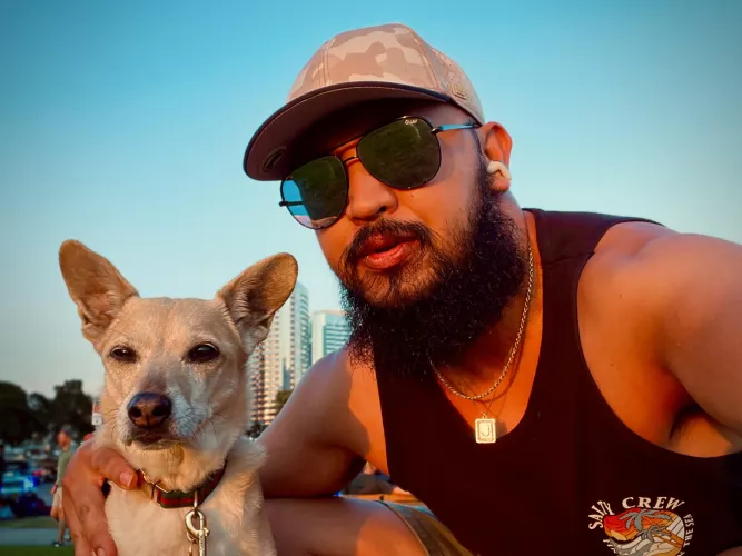 Took my 🐶 to watch the sunset yesterday 🌅 