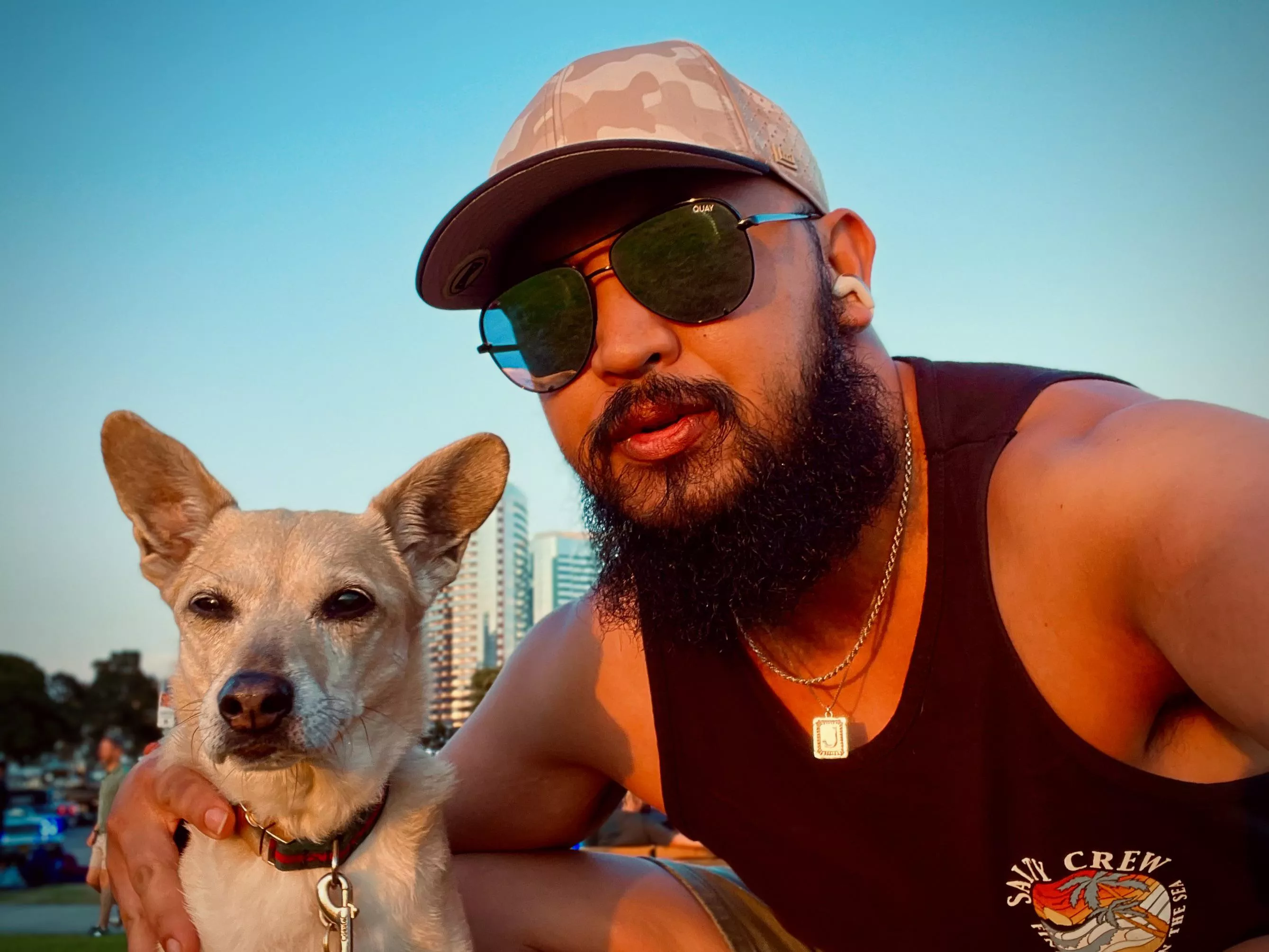 Took my 🐶 to watch the sunset yesterday 🌅 