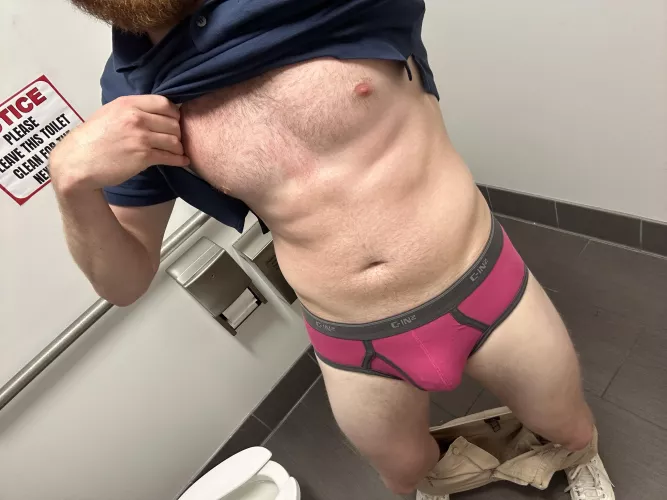 what you guys think of these briefs under my work outfit?