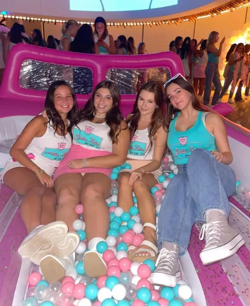 Pick a Delta Zeta girl in a ball pit [4]