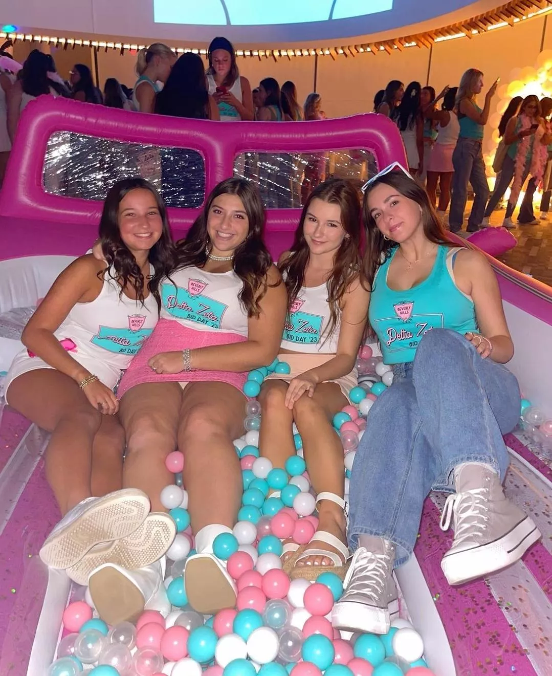 Pick a Delta Zeta girl in a ball pit [4]