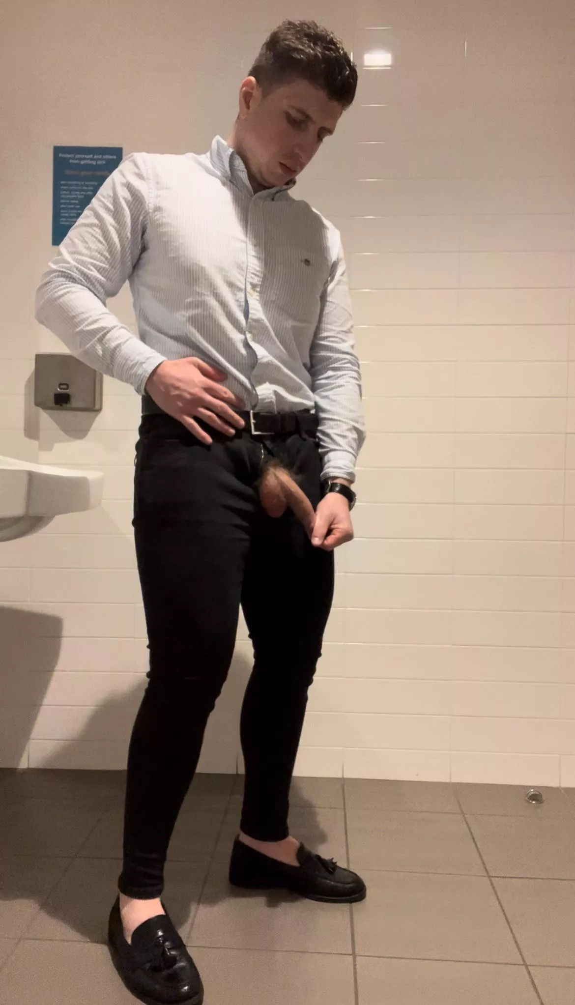 Cut cock at work