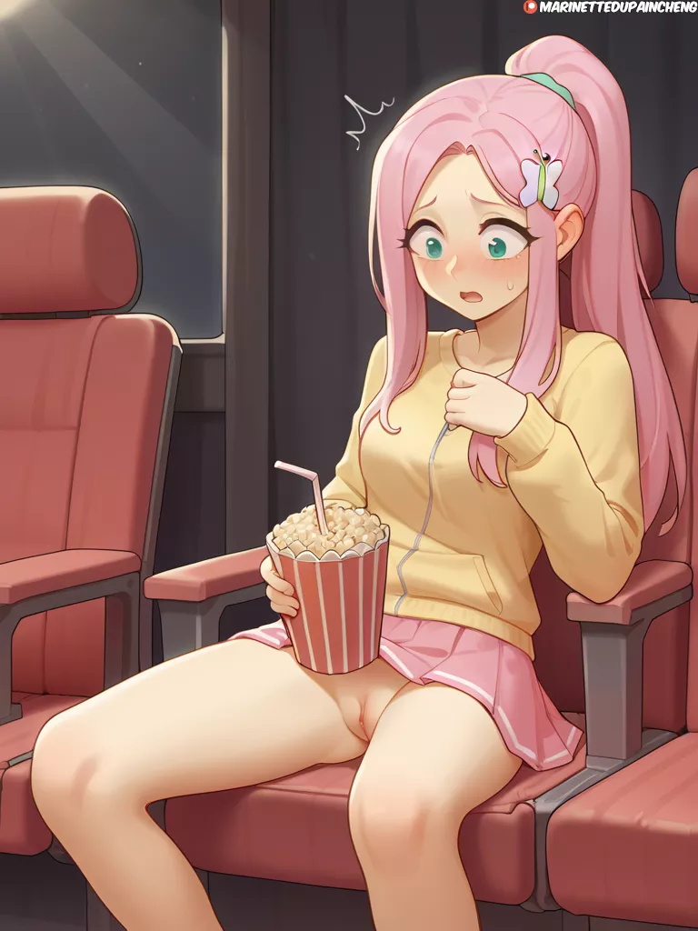 Fluttershy forgot her panties (AI)
