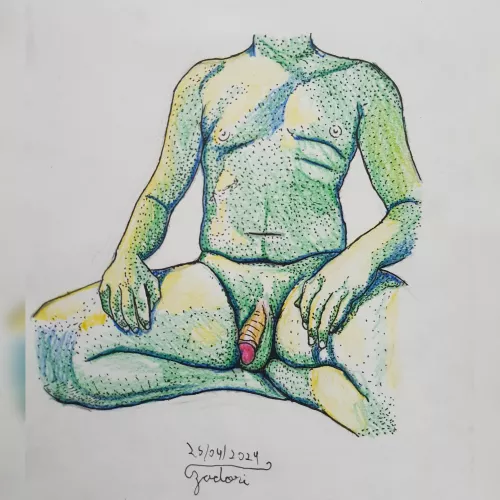 Green body drawing made by me 