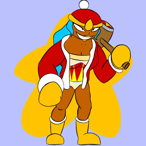 I redesinged King Dedede because I didnt like the design minus maked