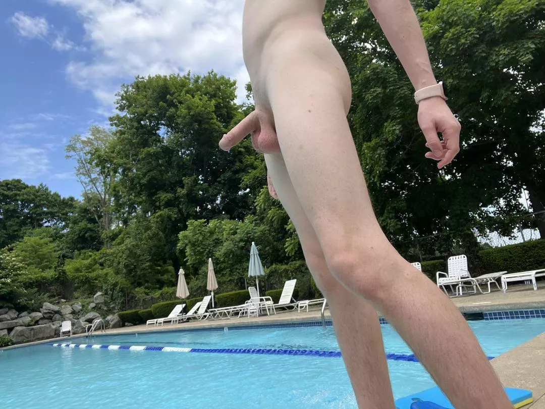 Oh! Didn’t 👀 you there 😏. Mind if I swim in my underwear 😉