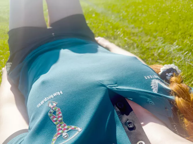 Someone requested I do some pics in harlequin cosplay. U can take the girl outta the rugby kit but u can never take the rugby kit outta the girl @THeShyGingerOF