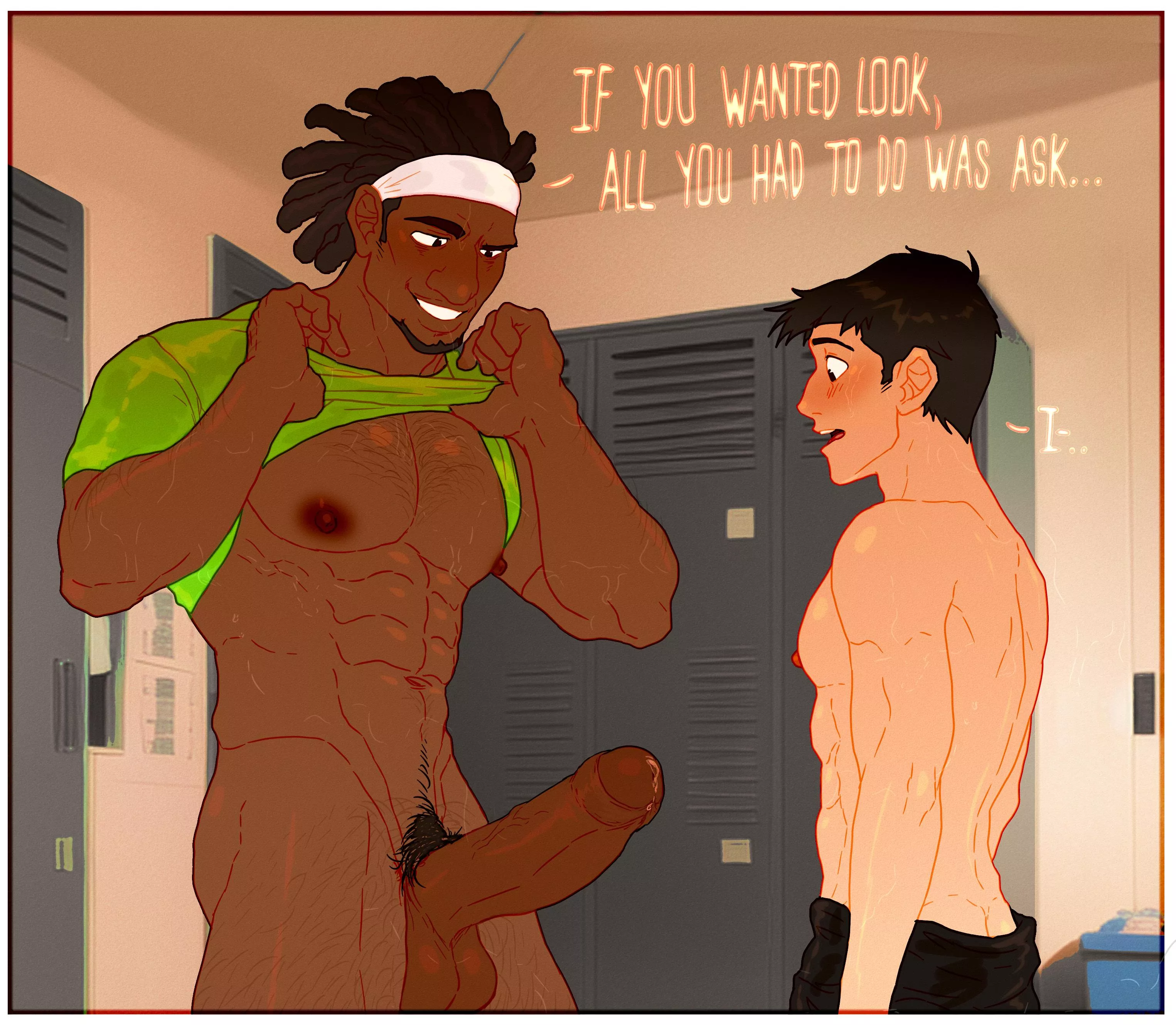 Wasabi shows off to Tadashi (By Cuckoo_chan) 