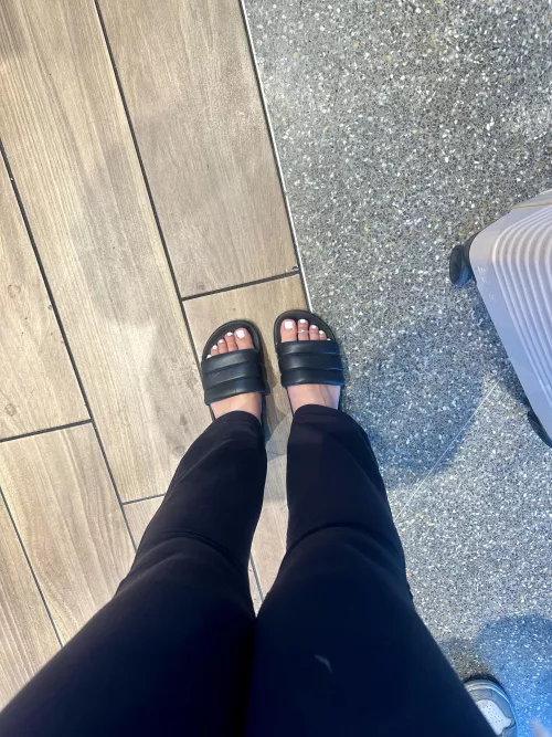 Would I catch you looking at my feet at the airport?