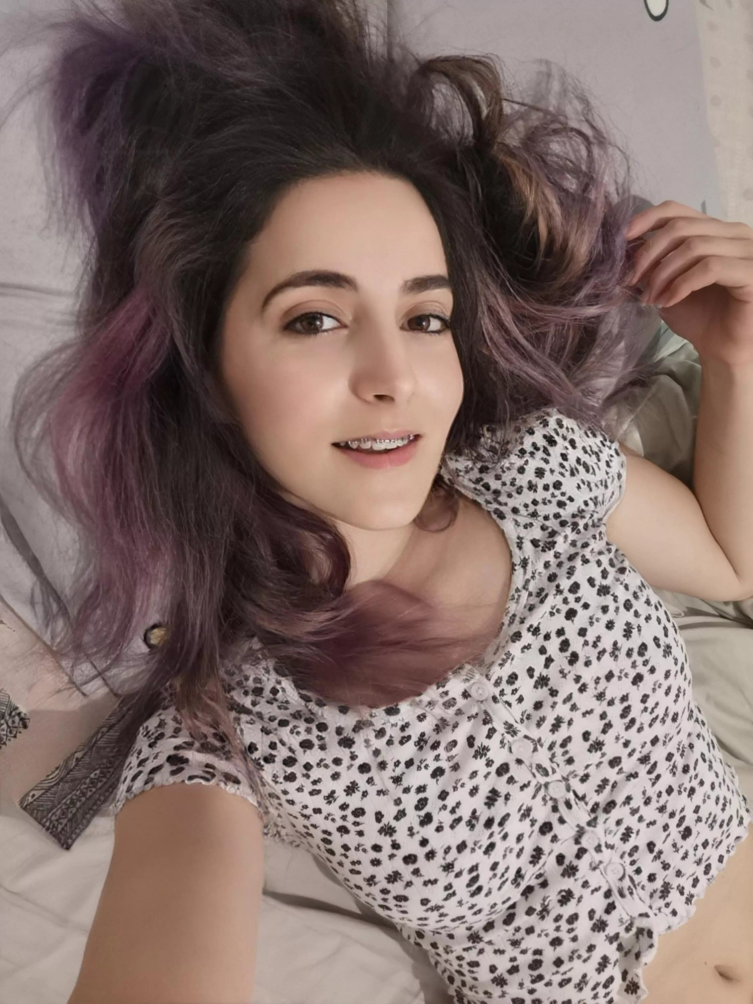 Again with some purple in my hair, how do I look 