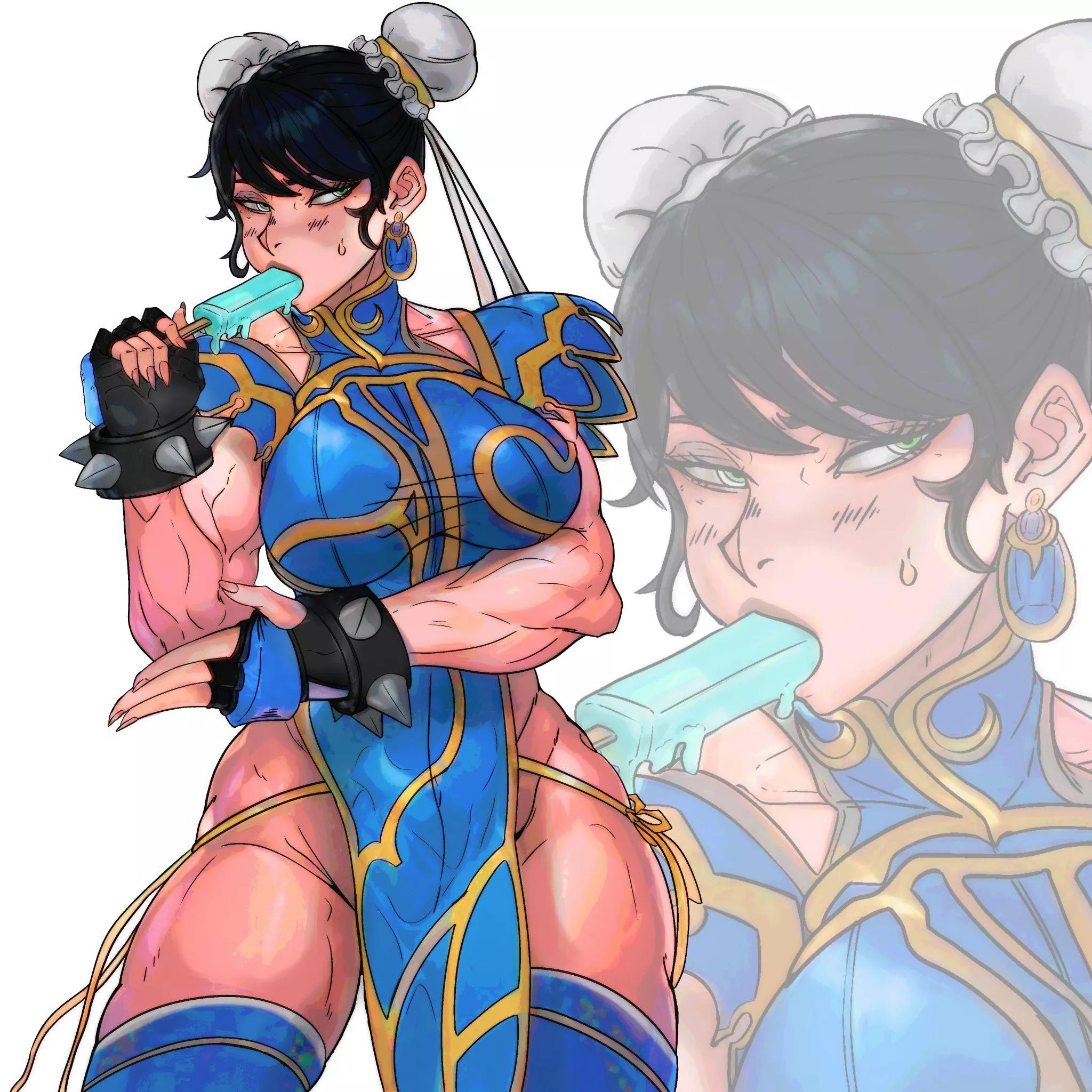 Chun-Li and a popsicle [MasterDCJ]