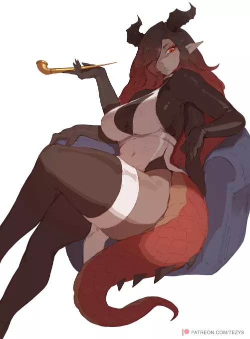 Dragon girl who's the mentor figure type 