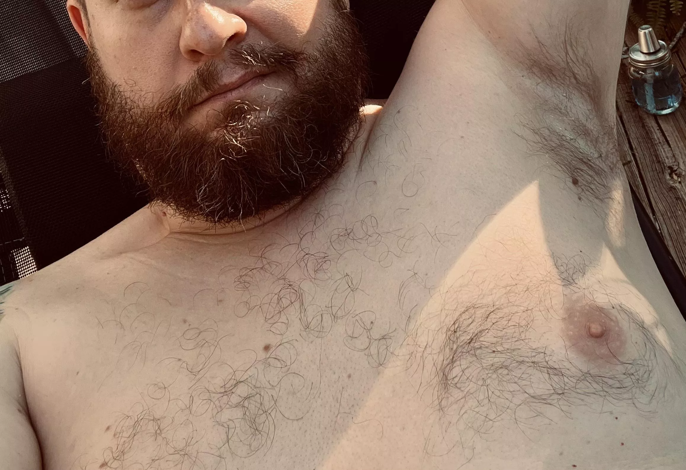 Here’s my (semi) hairy chest 