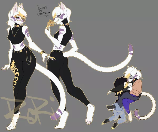 My Mafia Cat OC (Art by me. OC belongs to me)