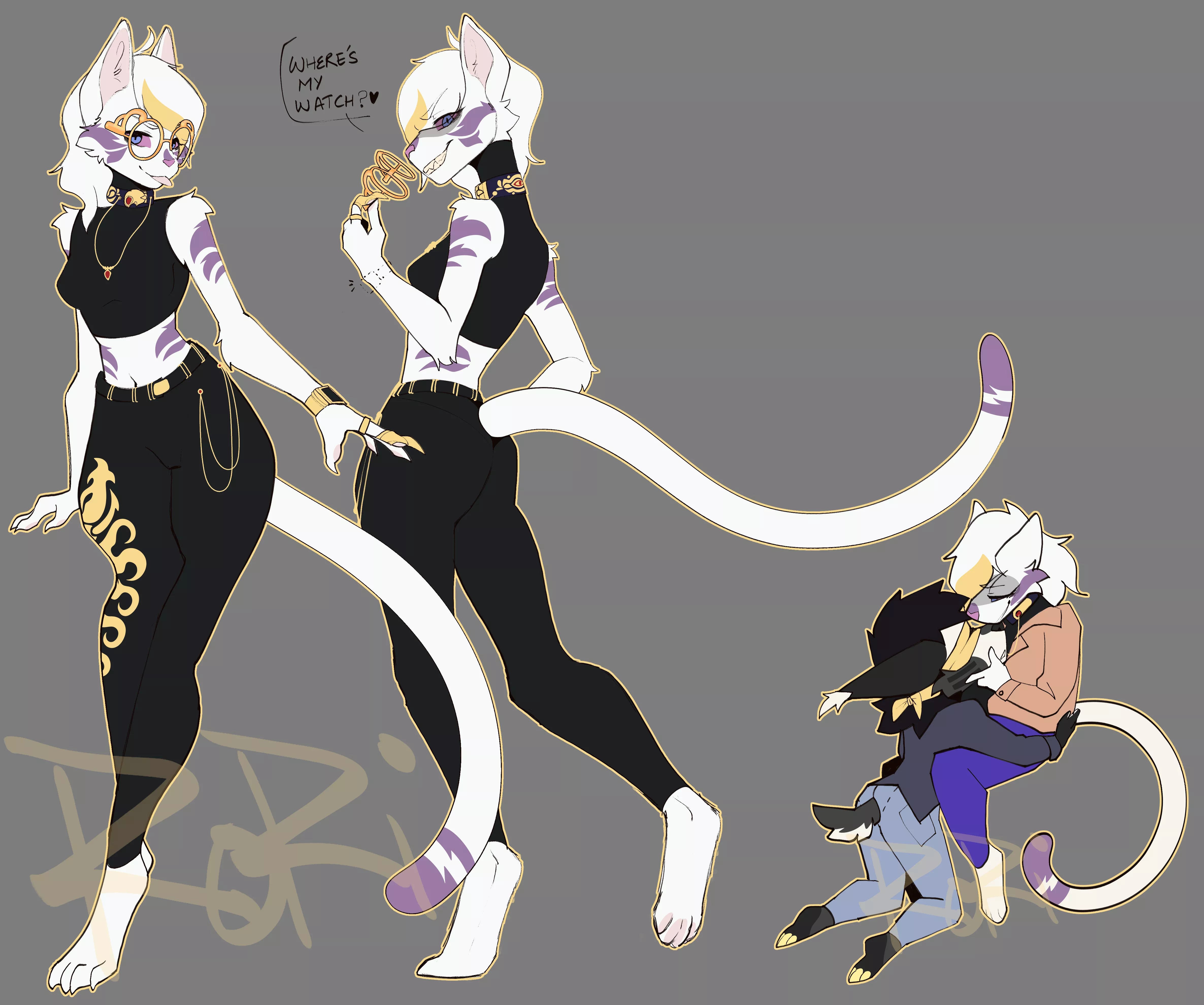 My Mafia Cat OC (Art by me. OC belongs to me)