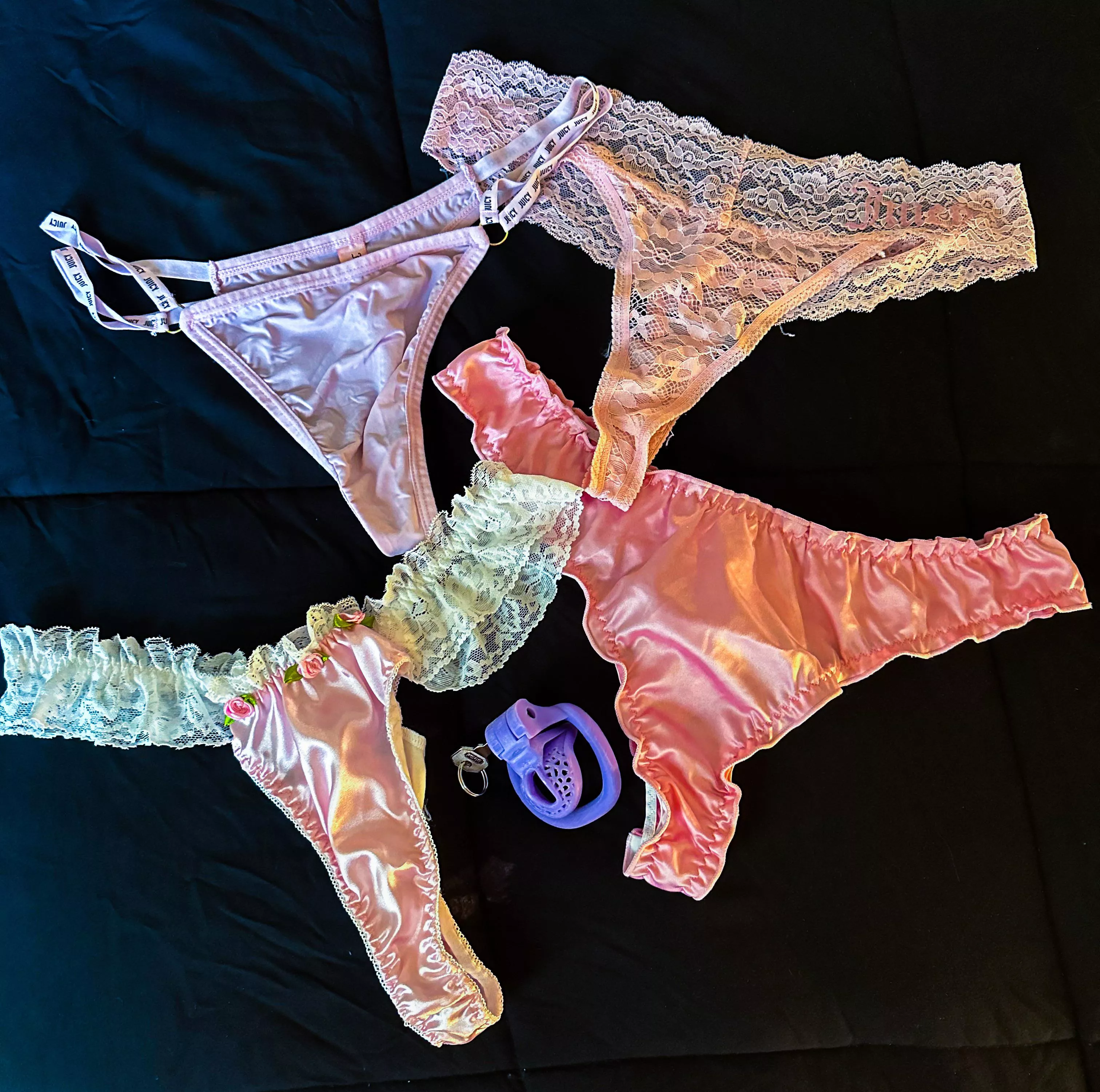 On Wednesdays we wear pink. Which pair did she pick for me today?