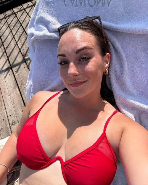 red bikini