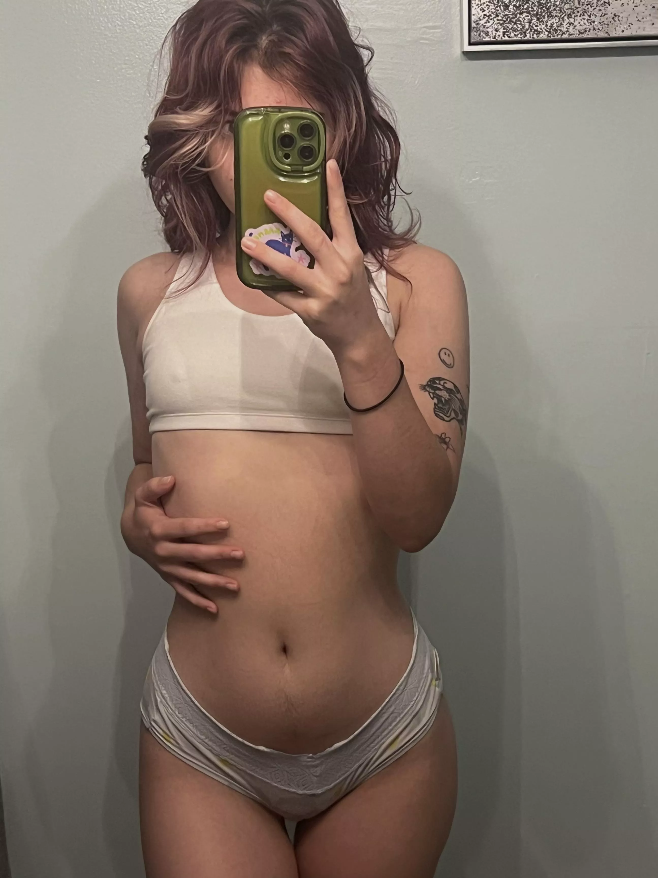 Should be between my thighs…