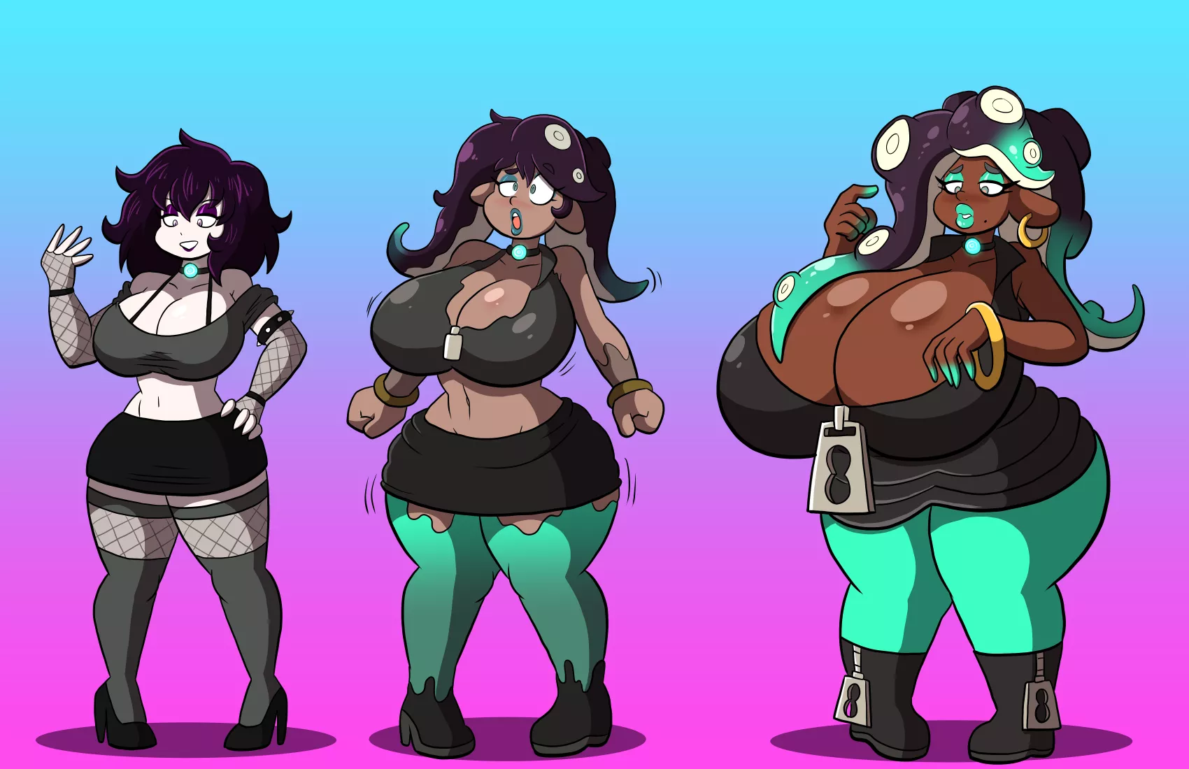 Staying on the hook (Human-> Octoling) by Prinnydood