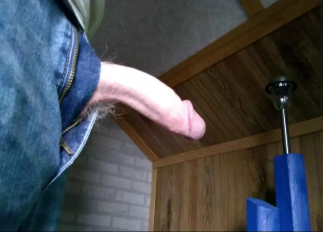 Too horny to take pants off. Start sucking or bending over.