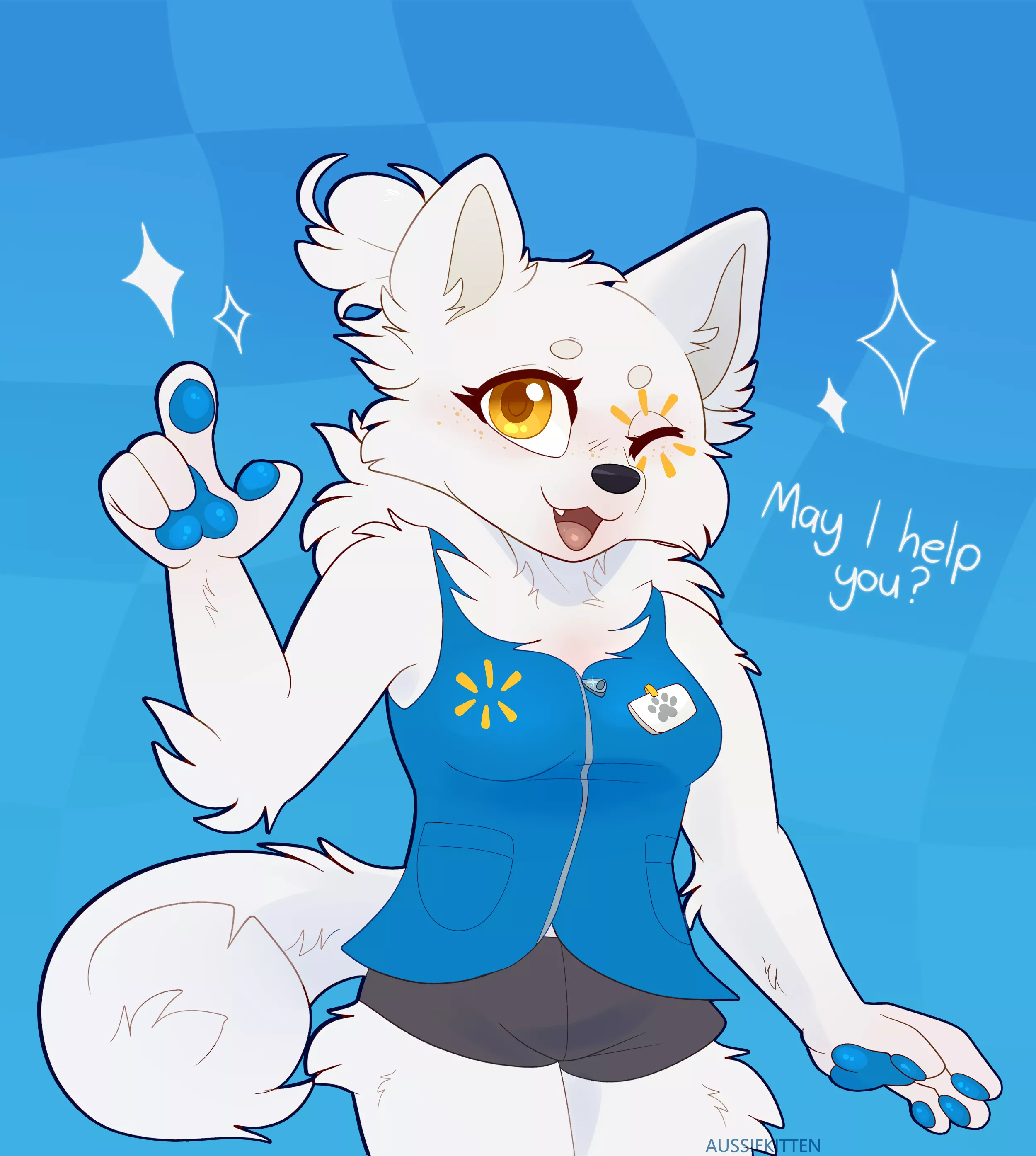 Walmutt, the Walmart dog! 🌟 | [Credit to @crispytyph for the design and idea!]