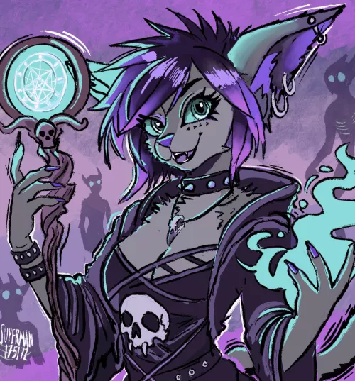 When the dead speak, she listens (Necromancer OC by me)