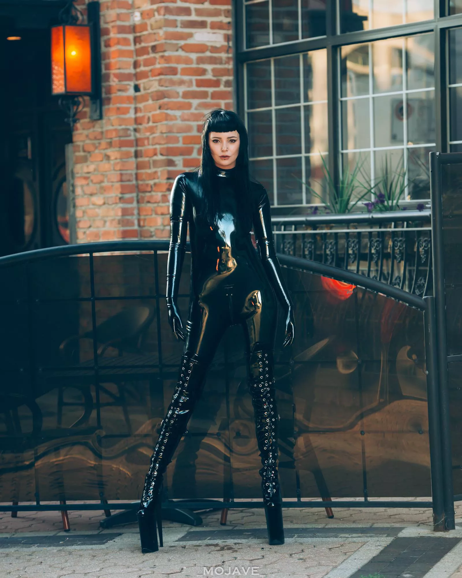 You see me outside wearing this latex outfit with pvc boots… do you say something? 