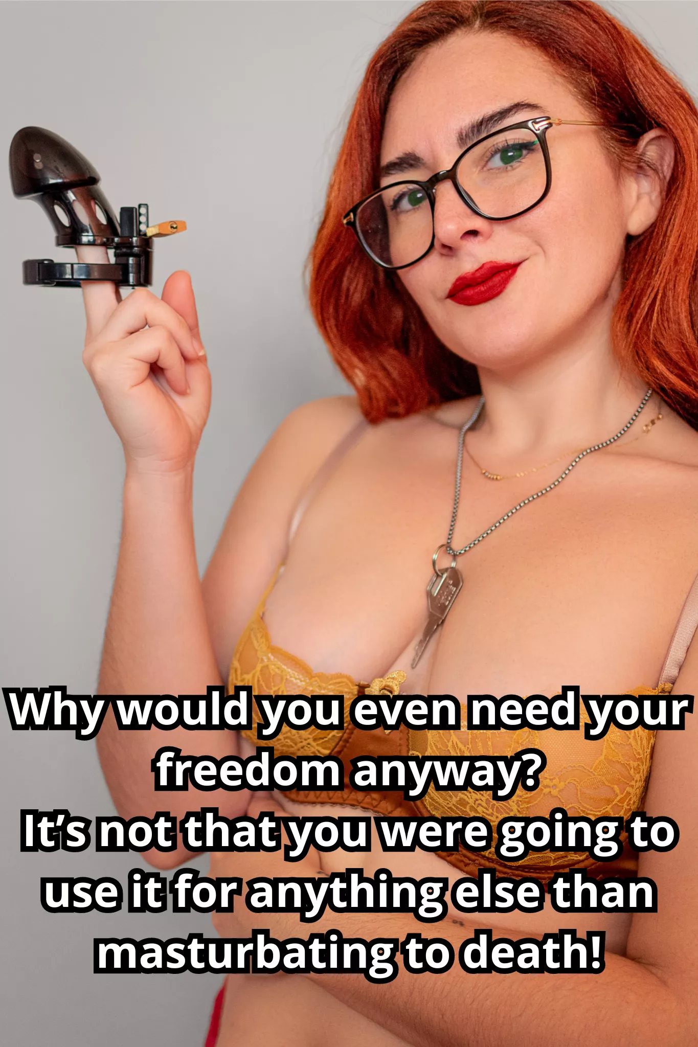 You should really accept your fate, don't deny it! 