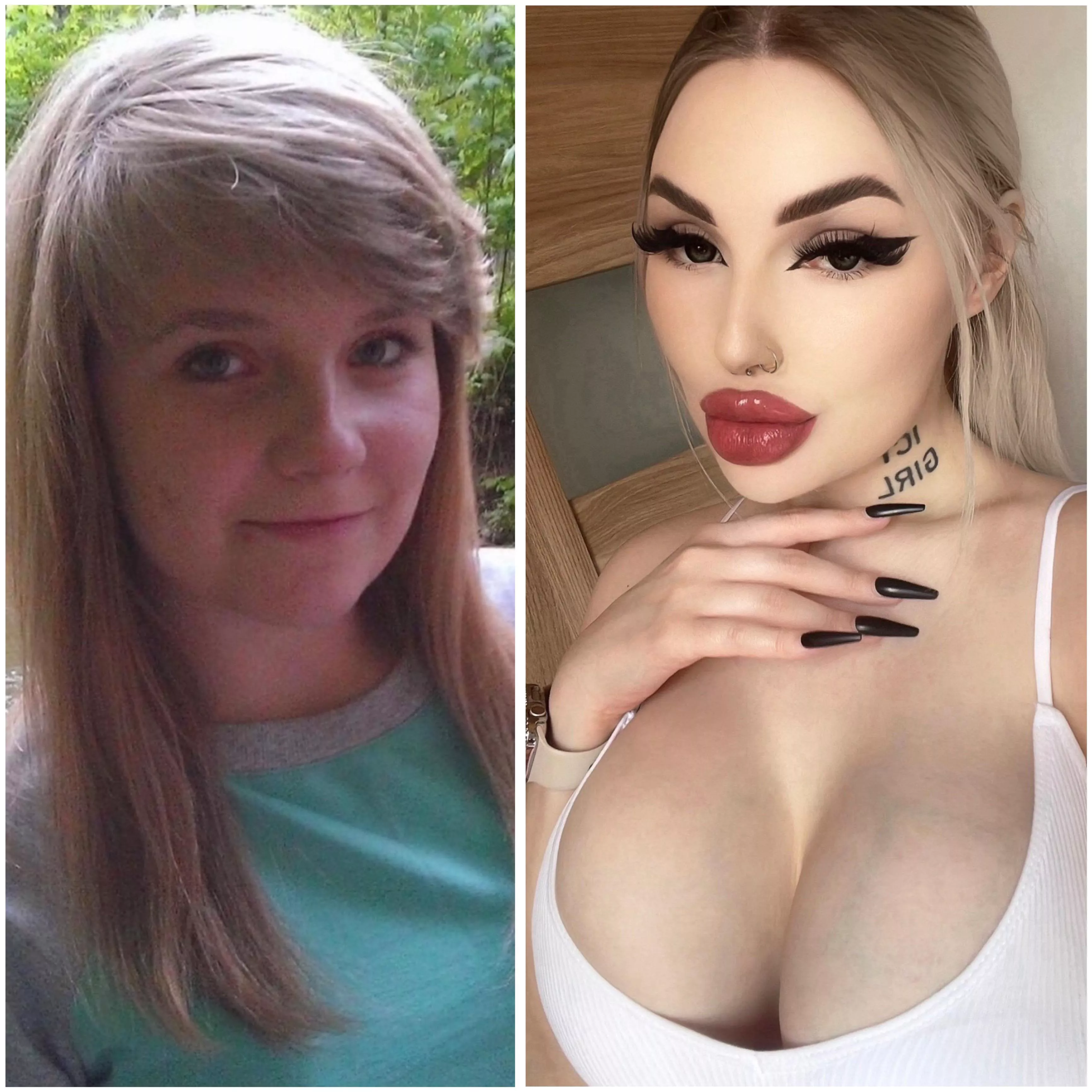 4 years difference 💅🏻