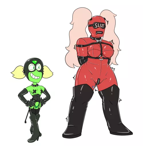 Dominatrix Peridot and her personal gimp Jasper (Anonymous artist)