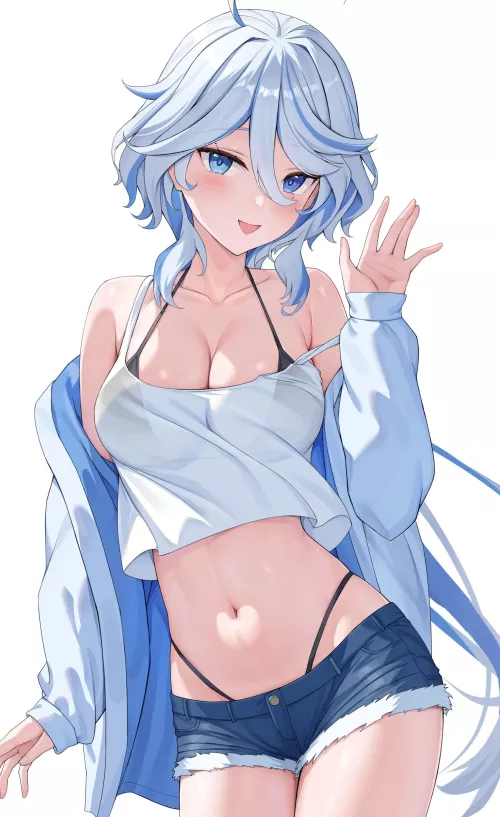 Furina in light clothing