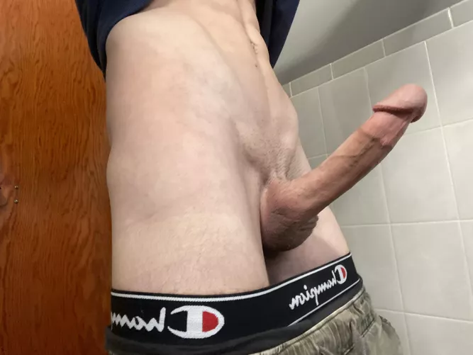 Hard in the change rooms! 