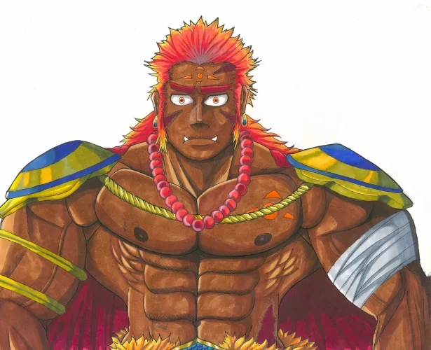 Huge warrior. (OC by me)