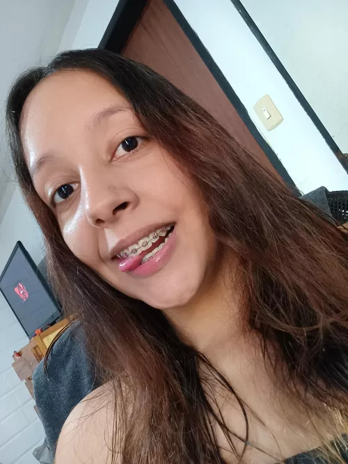 I feel playful when I take photos with my tongue out. 