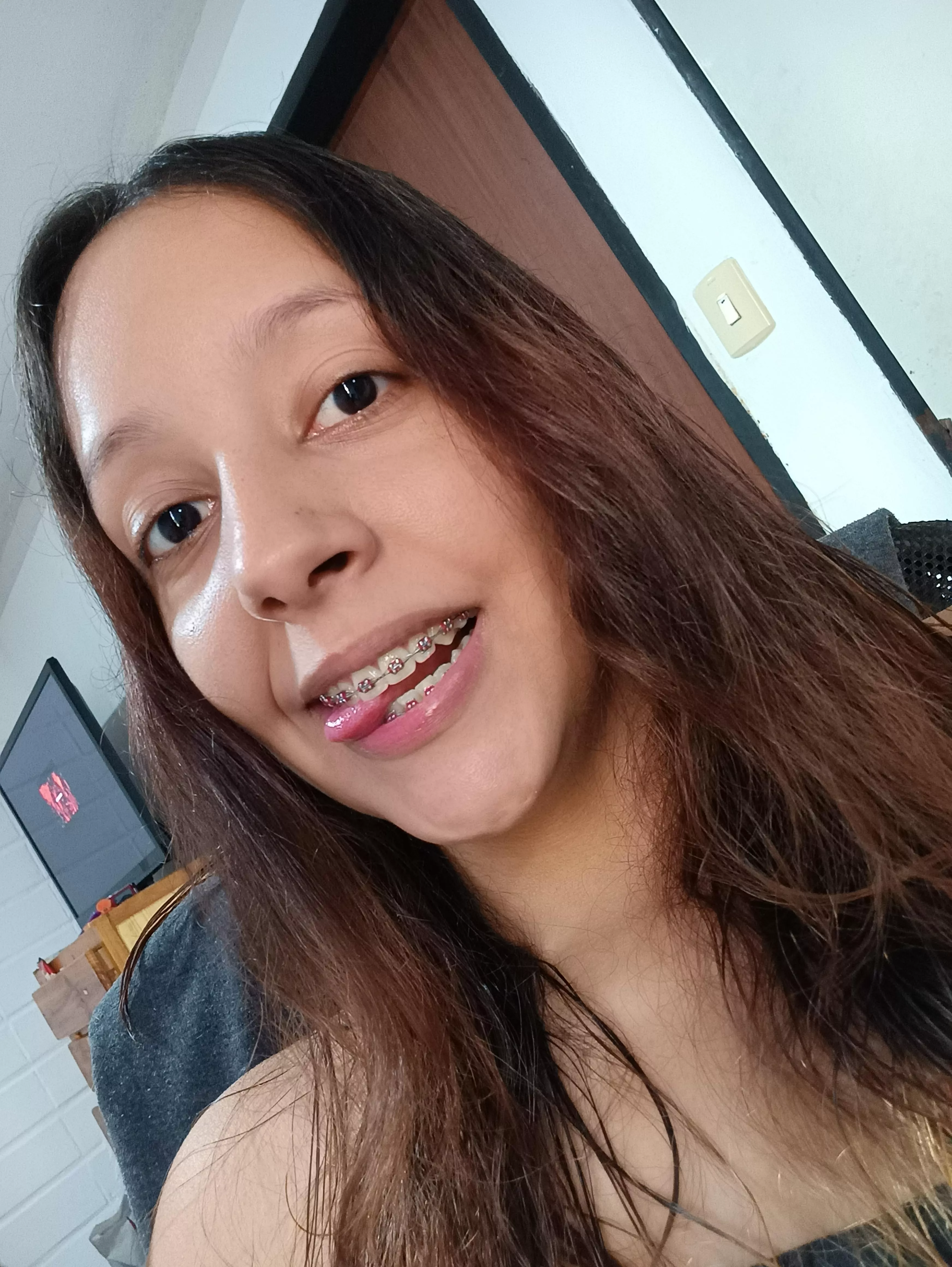 I feel playful when I take photos with my tongue out. 