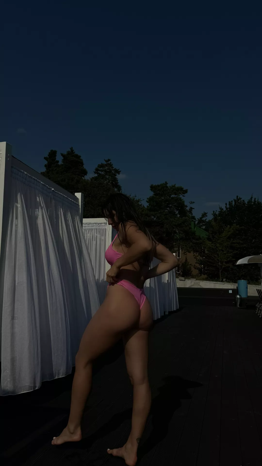 I think I'm too tanned compared to the other girls here [F]