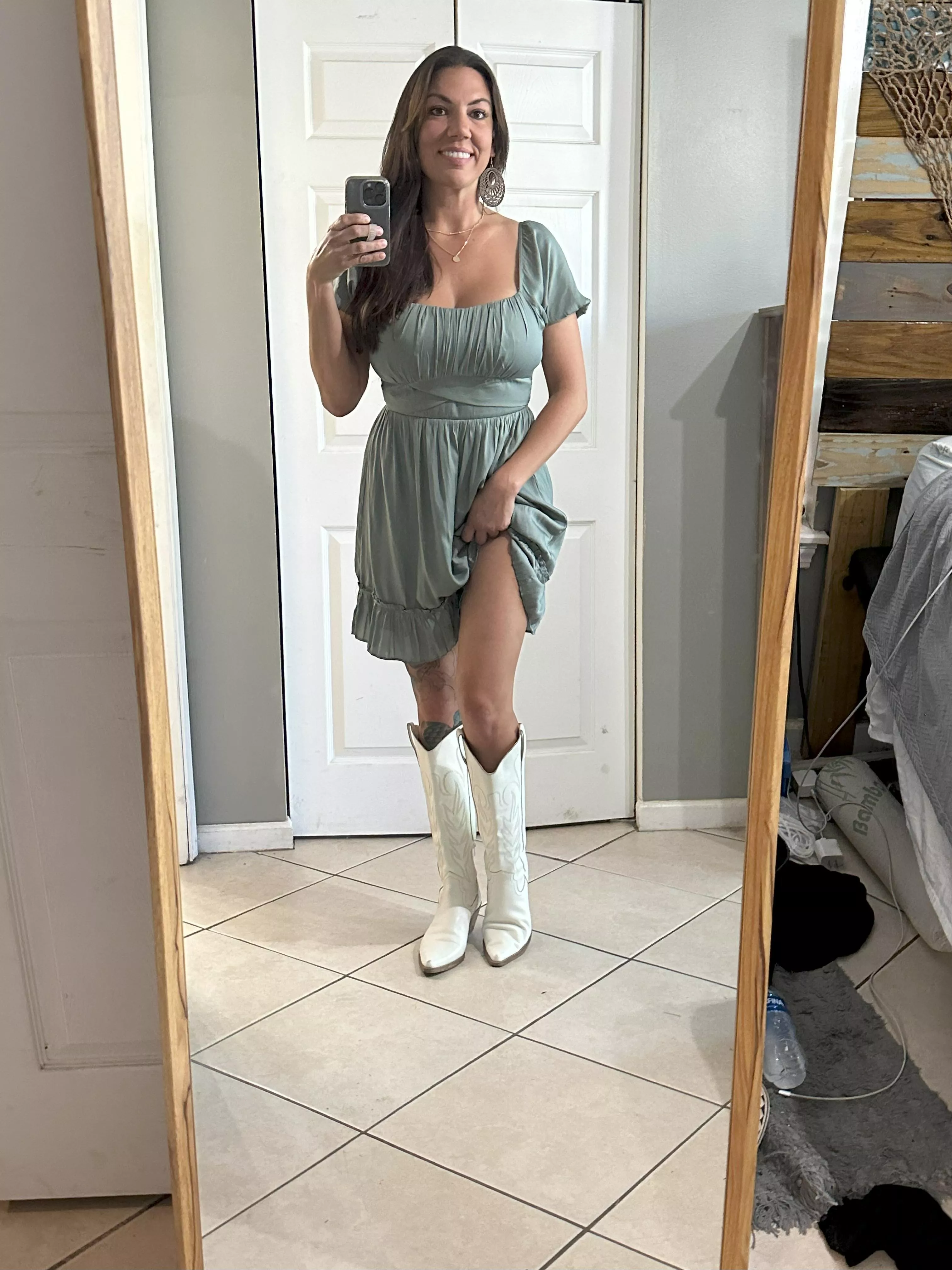 Just me in my white boots