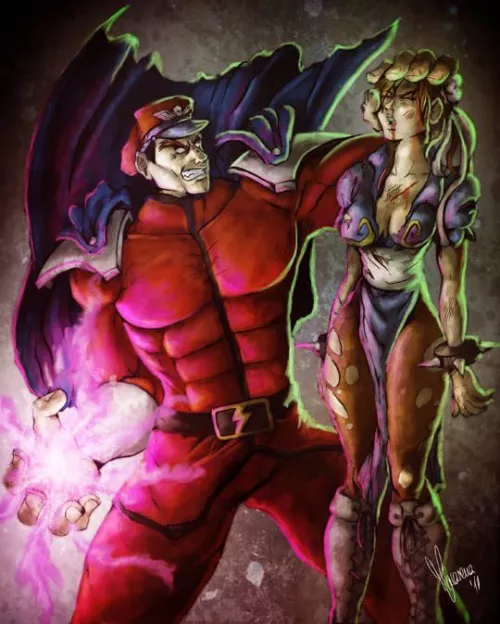 M. Bison vs Chun Li by reactormako