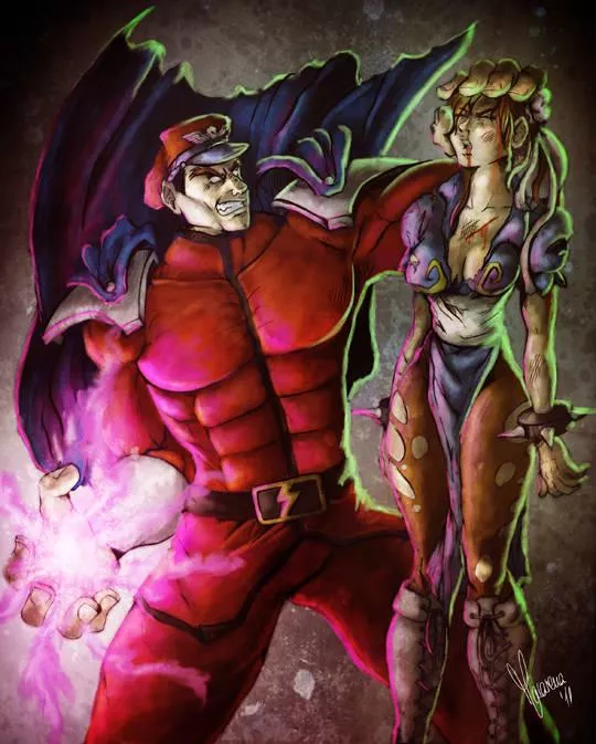 M. Bison vs Chun Li by reactormako