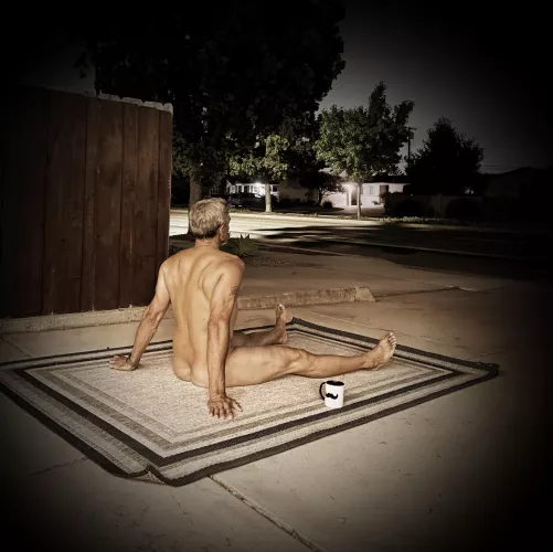 Magic carpet ride with coffee, of course!