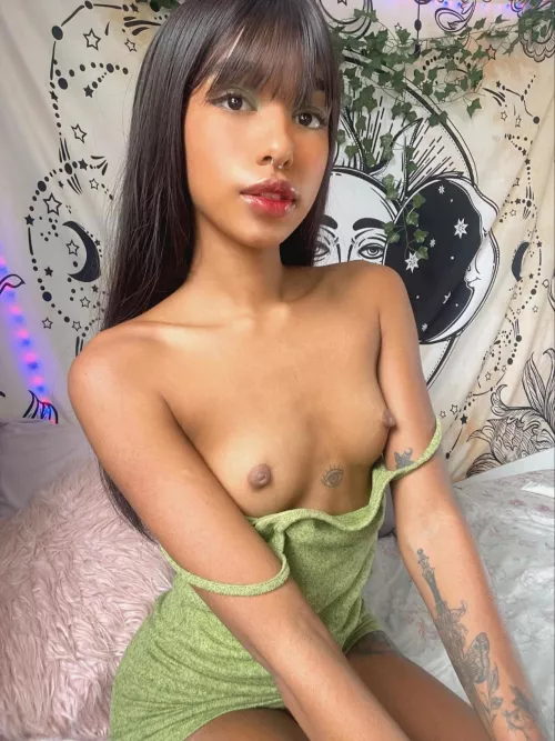 My favorite outfit: a little nudity, a little beautiful evening dress