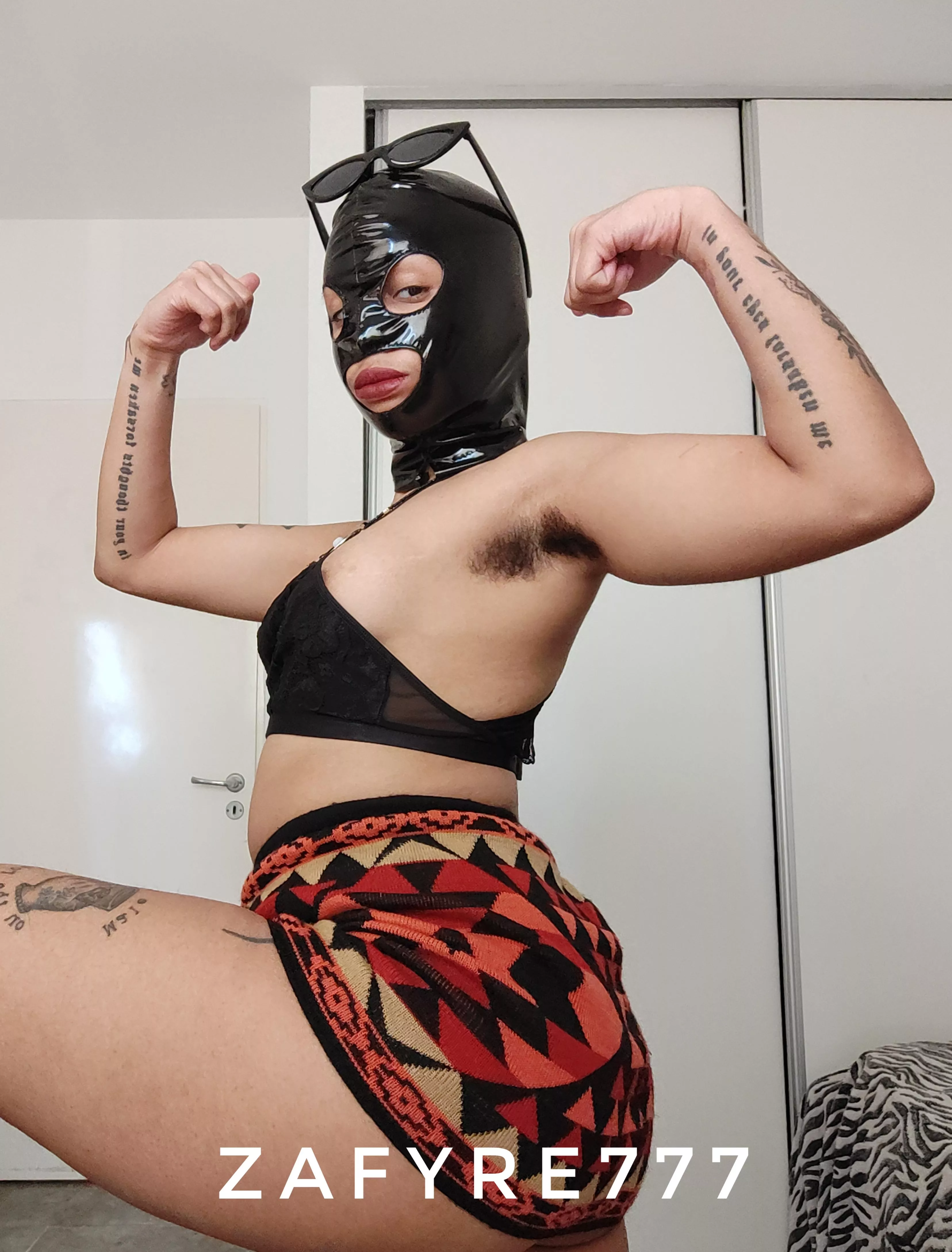 My hairy armpits will be the cause of your suffocation