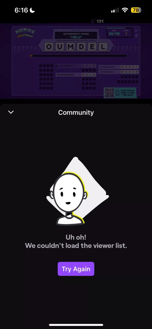 Viewer List not loading